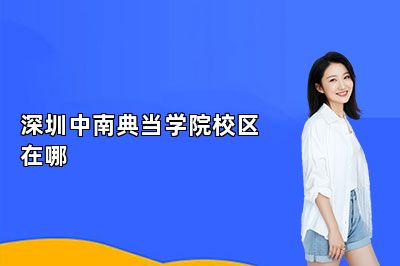 深圳中南典当学院校区在哪